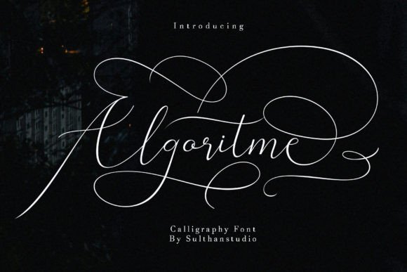 Algoritme Font for Elegant Business Branding