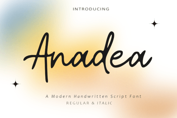 Anadea: The Script Font for Elegant Branding