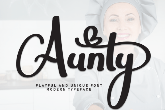 Aunty: A Stylish Script Font for Modern Web Design