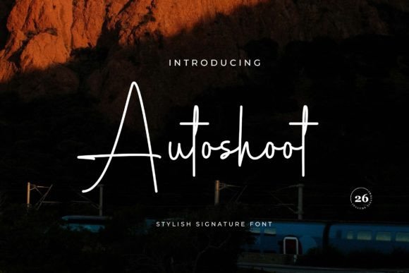 Autoshoot: A Stylish Script Font for Elegant Editorial Design