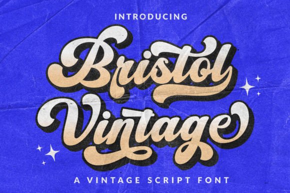 Bristol Vintage: A Retro Script Font for Polished Branding