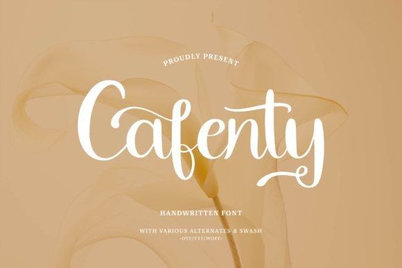 Cafenty: A Stylish Script Font for Editorial Design