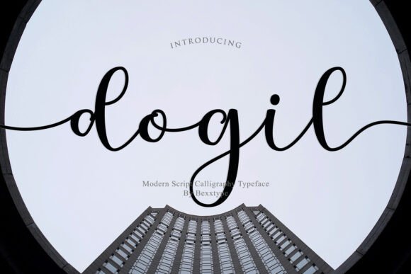 Dogil: A Sweet Script Handwritten Font for Makers