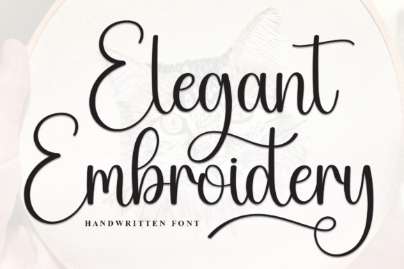Elegant Embroidery Font for Editorial Design