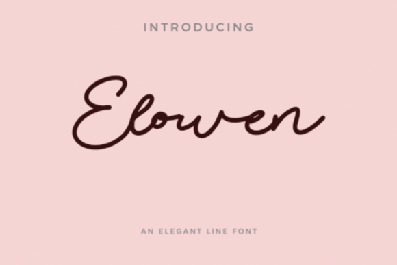 Elowen: An Elegant Script Handwritten Font for Editorial Design