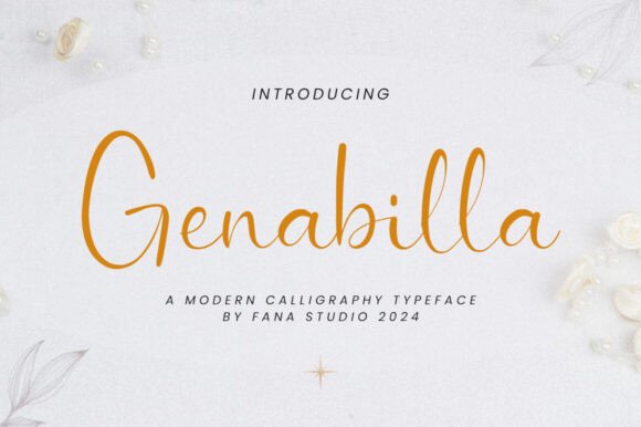 Genabilla: A Modern Script Typeface for Editorial Design