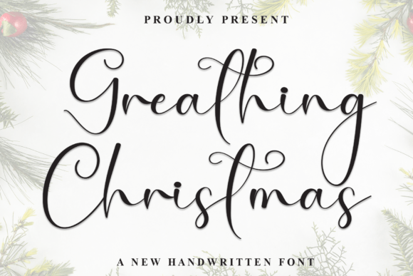 Greathing Christmas Font for Elegant Campaigns