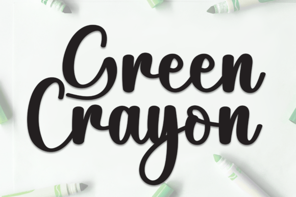 Green Crayon: A Stylish Script Font for Web Design