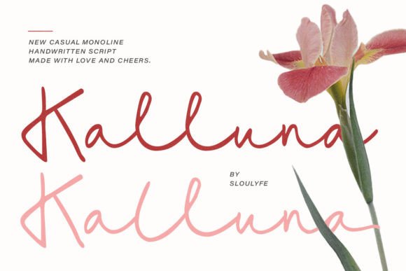 Kalluna: A Breezy Handwritten Typeface for Modern Editors