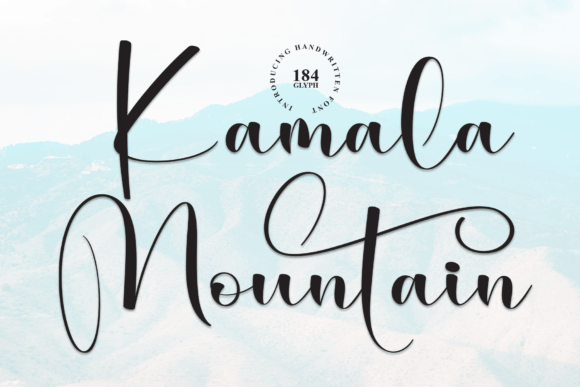 Kamala Mountain: A Script Handwritten Font for Editorial Elegance