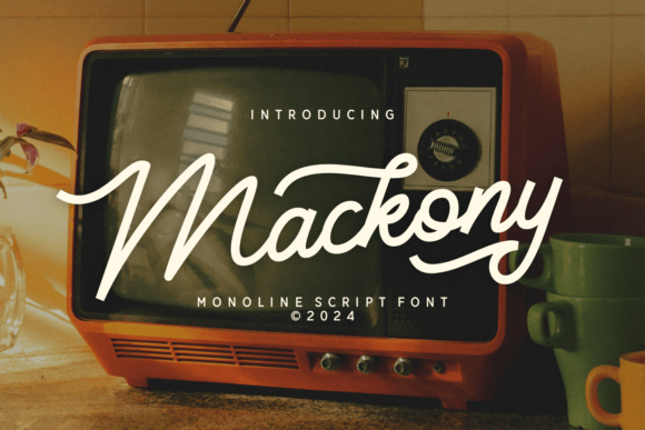 Mackony: A Refined Monoline Script for Handmade Brands
