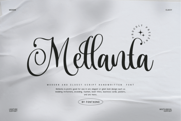 Mellanta Script Font for Elegant Handmade Designs