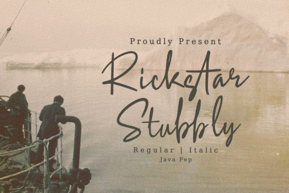 Rickstar Stubbly Typeface for Campaign Design