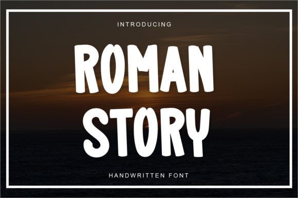 Roman Story Font for Elegant Handmade Designs