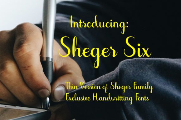 Sheger Six: The Handwritten Typeface for Viral Campaigns