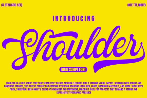 Shoulder Font: Bold Script for High-Impact Campaigns