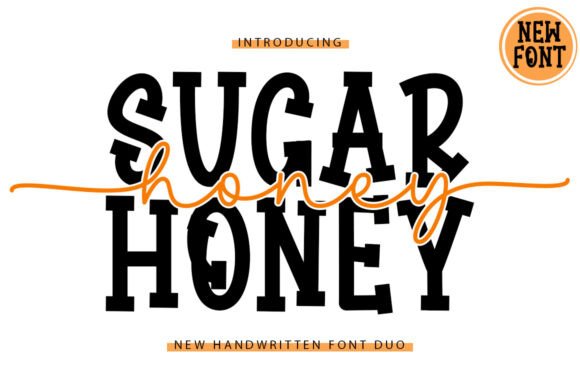 Sugar Honey Duo: A Romantic Script Handwritten Font for Makers