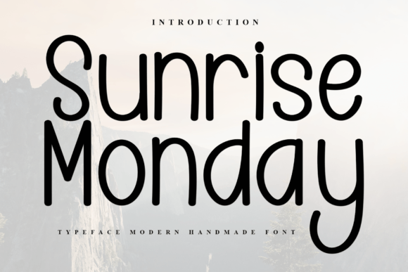 Sunrise Monday: A Timeless Script Font for Editorial Design