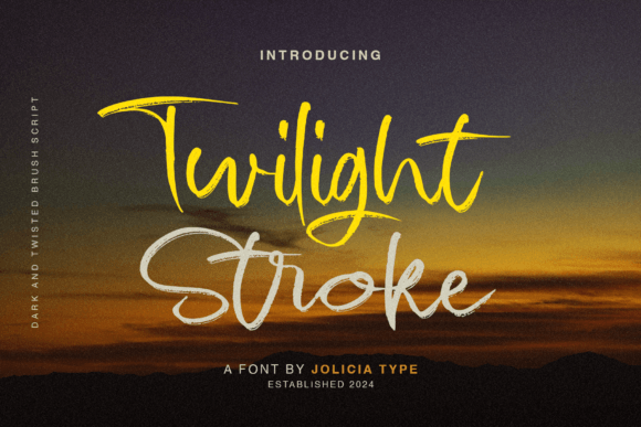 Twilight Stroke Font for Handmade Brands